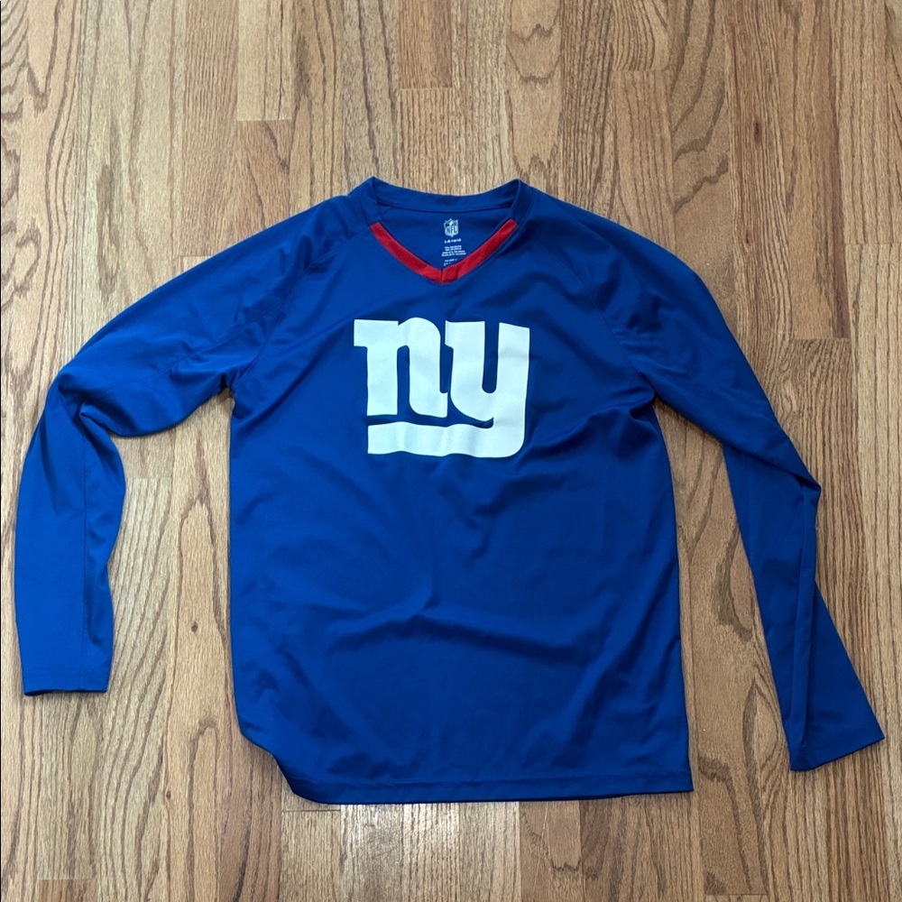 Blue Long Sleeve Sports Shirt